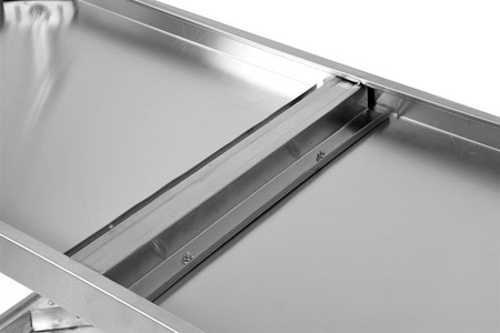 SKŁADANY STÓŁ PRZYŚCIENNY Z PÓŁKĄ 1600x600xH850+100MM | YG-09025