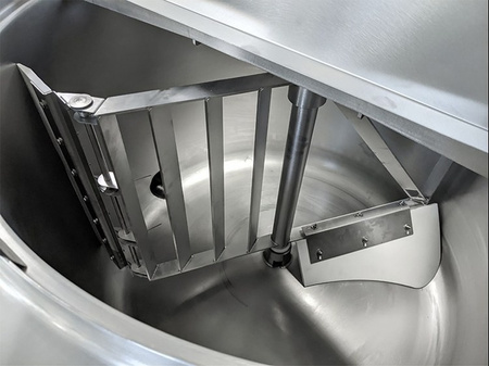 Kocioł warzelny gazowy z grzaniem pośrednim | opcja mieszadła | ekran dotykowy | 48 kW | 400 l | 1320x1330x1070 mm | RQK-405GR