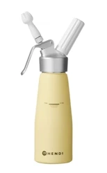 Kurt Scheller Edition whipped cream siphon, aluminum, yellow - 0.5l HENDI 975855