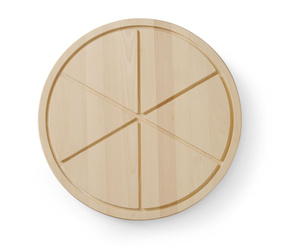 Deska pod pizzę drewniana - śr. 500 mm, dzielona na 6 HENDI 505588