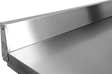 SKŁADANY STÓŁ PRZYŚCIENNY Z PÓŁKĄ 1200x600xH850+100MM | YG-09022