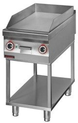 Electric grill plate smooth chrome plated 450 mm 6.0kW on skeleton base 900.PBE-450G.T Kromet