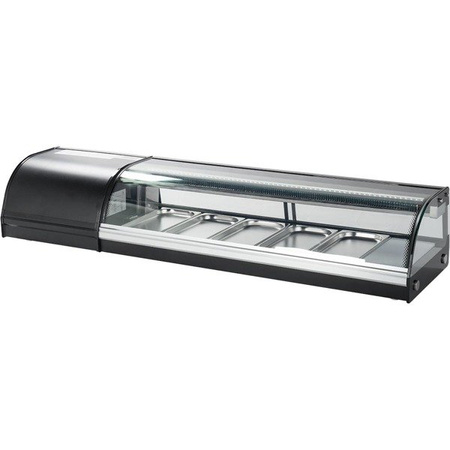 Stalgast gekühlte Sushi-Vitrine 4 x GN1/3 20 mm 844940