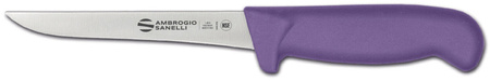 Ambrogio Sanelli Supra Colore, nóż do trybowania, wąski, FIOLETOWY, 14 cm  | HENDI S307.014P