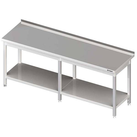 Wandtisch mit Regal 2400x700x850 mm geschweißt STALGAST MEBLE 980057240