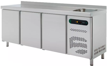 Stół mroźniczy ze zlewem 700 mm GN 1/1 ESSENZIAL LINE ETN-7-180-30 D S