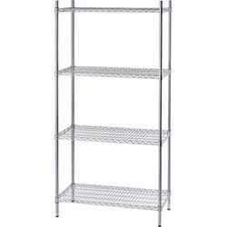 Chrome rack, 4 shelves, folding, 610x610x1800 mm STALGAST 681062