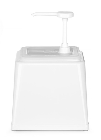 Pojemnik z pompką do sosów, bialy | HENDI 203545