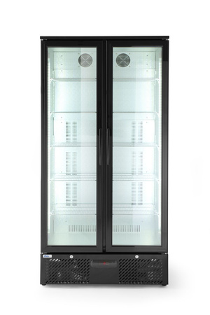 Lodówka barowa 2-drzwiowa, Arktic, 477 l, czarna HENDI 233931