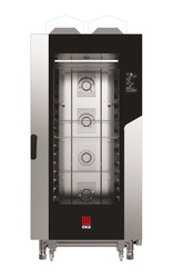 Piec konwekcyjno - parowy Millennial Black Mask BAKERY 16 x 600 x 400 gazowy, z bezpośrednim natryskiem, sterowany elektronicznie HENDI MKF1664GBM