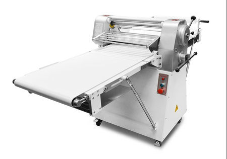 Wałkowarka piekarnicza do ciasta RQSM-550 | kruchego | francuskiego | taśma 500 mm | 2610x1070x890 mm