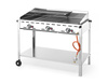 Grill gazowy Green Fire Profi Line 3-palnikowy - patelnia żeliwna i 2 ru HENDI 149591
