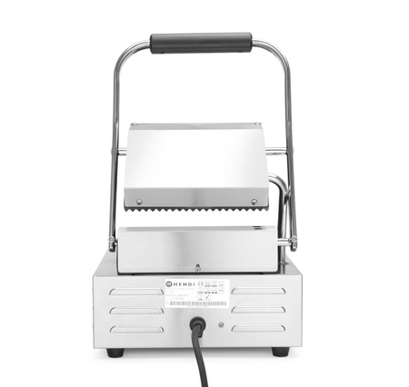 Grill kontaktowy pojedynczy - góra i dół ryflowane HENDI 263501