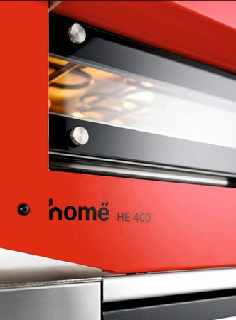 Piec do pizzy elektryczny Cuppone Home HE 400 | jednokomorowy | panel dotykowy | 400x400 mm | HE400/1 TS/FY | żółty