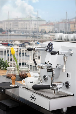 Ekspres kolbowy 2-grupowy | Lollo 2GR Compact White | kolor biały | 4 kW