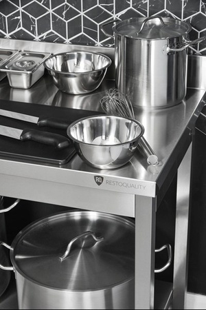 Stół z basenem 1-komorowym | 600x600x850 mm | skręcany