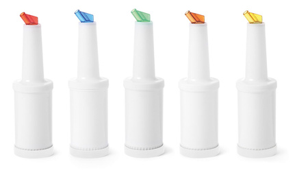 Dyspenser barmański 2-częściowy czerwony, 0,8l HENDI 557600