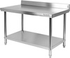 SKŁADANY STÓŁ PRZYŚCIENNY Z PÓŁKĄ 1500x700xH850+100MM | YG-09034