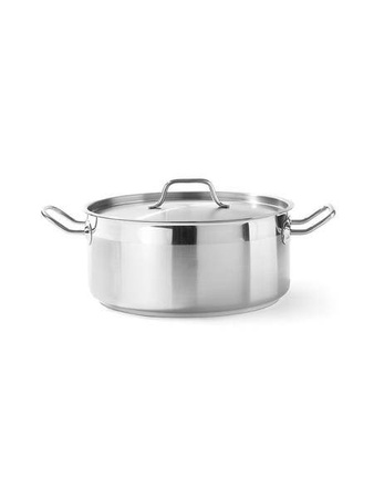 Low pot with lid Profi Line, capacity.7.5 l, fi.280x(H)120 mm HENDI 830505