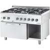 ECO gas cooker with electric oven, 6-burner, P 25.5+6.5 kW, U G30 STALGAST 9714330