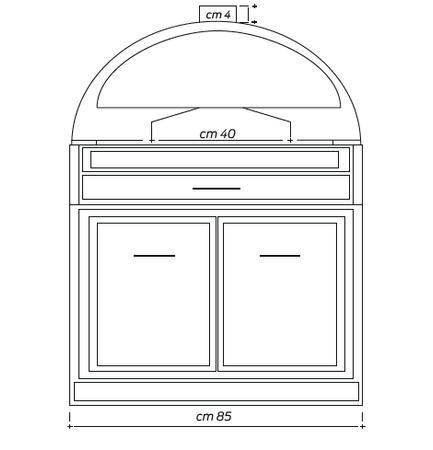 Profesjonalny Piec do Pizzy Neapolitańskiej Izzo Forni IZ2 Jungle Green