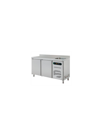 Gekühlter Tisch mit Spülbecken 700 MM GN 1/1 ESSENZIAL LINE ETP-7-135-20 D S