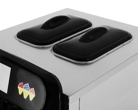 Maszyna do lodów włoskich | automat do lodów soft | 2 smaki + mix | wolnostojąca | 2x7,2 l