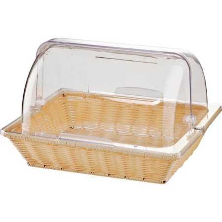 Polycarbonate lid, GN1/2, roll top, 336x280x145 mm STALGAST 419006