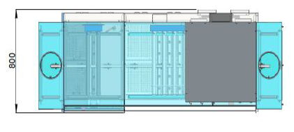 270L/R basket tunnel dishwasher