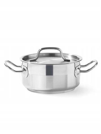 Low pot with lid Profi Line, capacity.1.5 l, fi.160x(H)75mm HENDI 830000