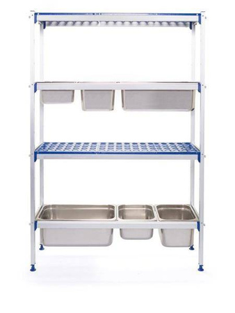 HENDI 812266 aluminum storage rack for GN1/1 containers