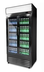 Szafa chłodnicza przeszklona RQ800H | 2-drzwiowa | drzwi skrzydłowe | 630 l | 925x695x2010 mm