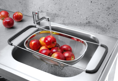 Cedzak rozsuwany na zlew, HENDI, 360x240x(H)115mm  | 535219