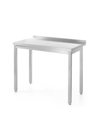 Wall-mounted work table - bolted with a rim, with dimensions.1400x600x850 HENDI 811269