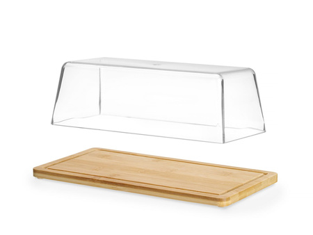 Taca bambusowa z pokrywką, 320x160x(H)110mm  | 523841
