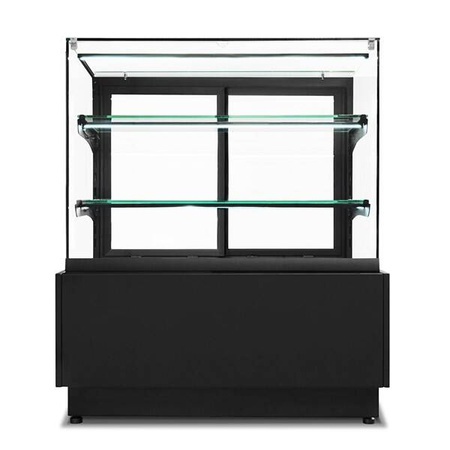 Witryna cukiernicza chłodnicza Dolce Visione Premium Breve 1300 | podświetlany cokół | wersja obniżona | 1300x670x1110+/-10 mm | RESTO QUALITY DOLCE VISIONE BREVE 1300 W5