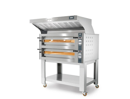 Piec do pizzy elektryczny Cuppone Donatello | dwukomorowy | panel cyfrowy | 9+9x36 | DN935/2 D