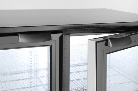 Lodówka barowa 2-drzwiowa, Arktic, 180L, czarny, 220-240V/160W HENDI 235829