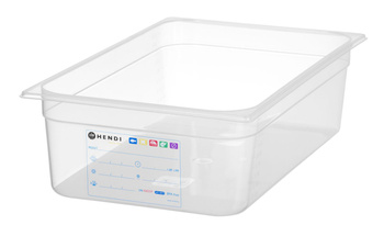 Pojemnik GN HACCP z polipropylenu 1/1 150 - bez pokrywki HENDI 880067