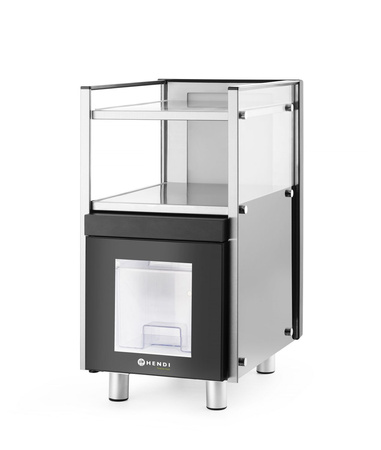 Lodówka na mleko z podgrzewaczem do filiżanek, HENDI, 3,5L, 220-240V/168W, 313x442x(H)613mm  | 209080