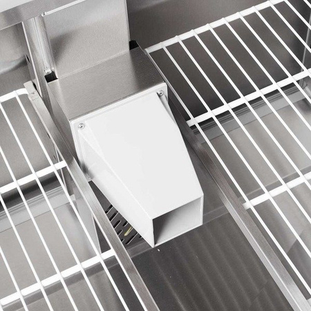 Stół chłodniczy 3 drzwiowy sałatkowy z nadstawą szklaną 842232 STALGAST