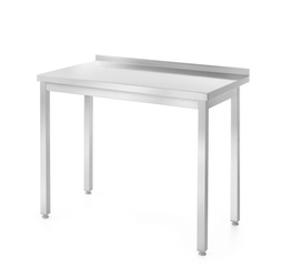 Stół roboczy przyścienny - skręcany z rantem, o wym. 1200x600x850 HENDI 811252