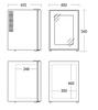 Lodówka | chłodziarka hotelowa minibar MB 34 BGD | przeszklona | 40 l