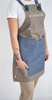 Women's chef's apron | beige-blue | Tredje line | 21-3FW-34BEN | on hand