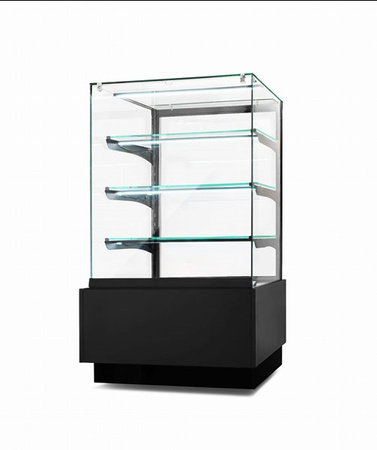Witryna cukiernicza chłodnicza Dolce Visione Premium 700 | podświetlany cokół | 700x670x1300 mm