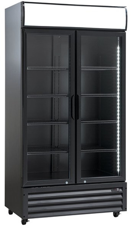 Szafa chłodnicza przeszklona SD802BHE | 2-drzwiowe | drzwi skrzydłowe | 776 l