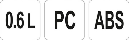 POJEMNIK PRÓŻNIOWY OKRĄGŁY 0,6L | YG-09320
