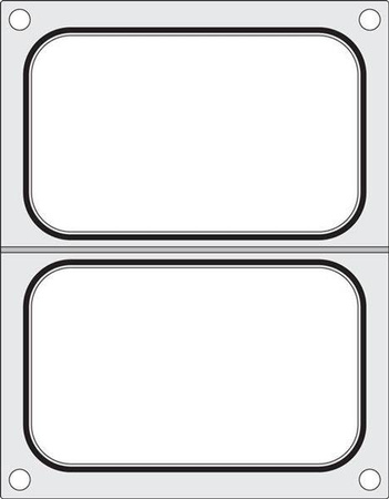 Matrix for CAS CDS-01 sealing machine for two trays 178x113 mm HENDI 805350