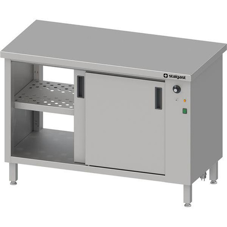 Pass-through table, with warming cabinet,sliding door 1400x700x850 mm STALGAST MEBLE 982197140