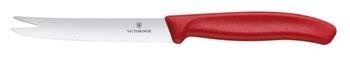 Victorinox Swiss Classic Käse- und Wurstmesser, Klinge mit Wellenschliff, 110mm, rot HENDI 6.7861